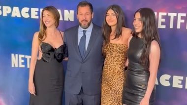 Spaceman: Adam Sandler Poses With His Family at the Premiere of His Netflix Sci-Fi Film (Watch Video)